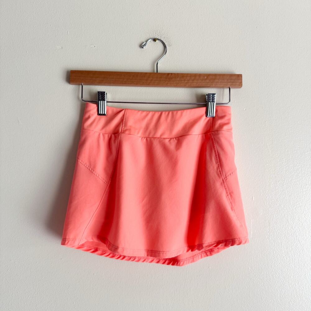 Swannies Coral Pink Orange Sandy Golf Skort Youth Medium 10/12 Golf Course